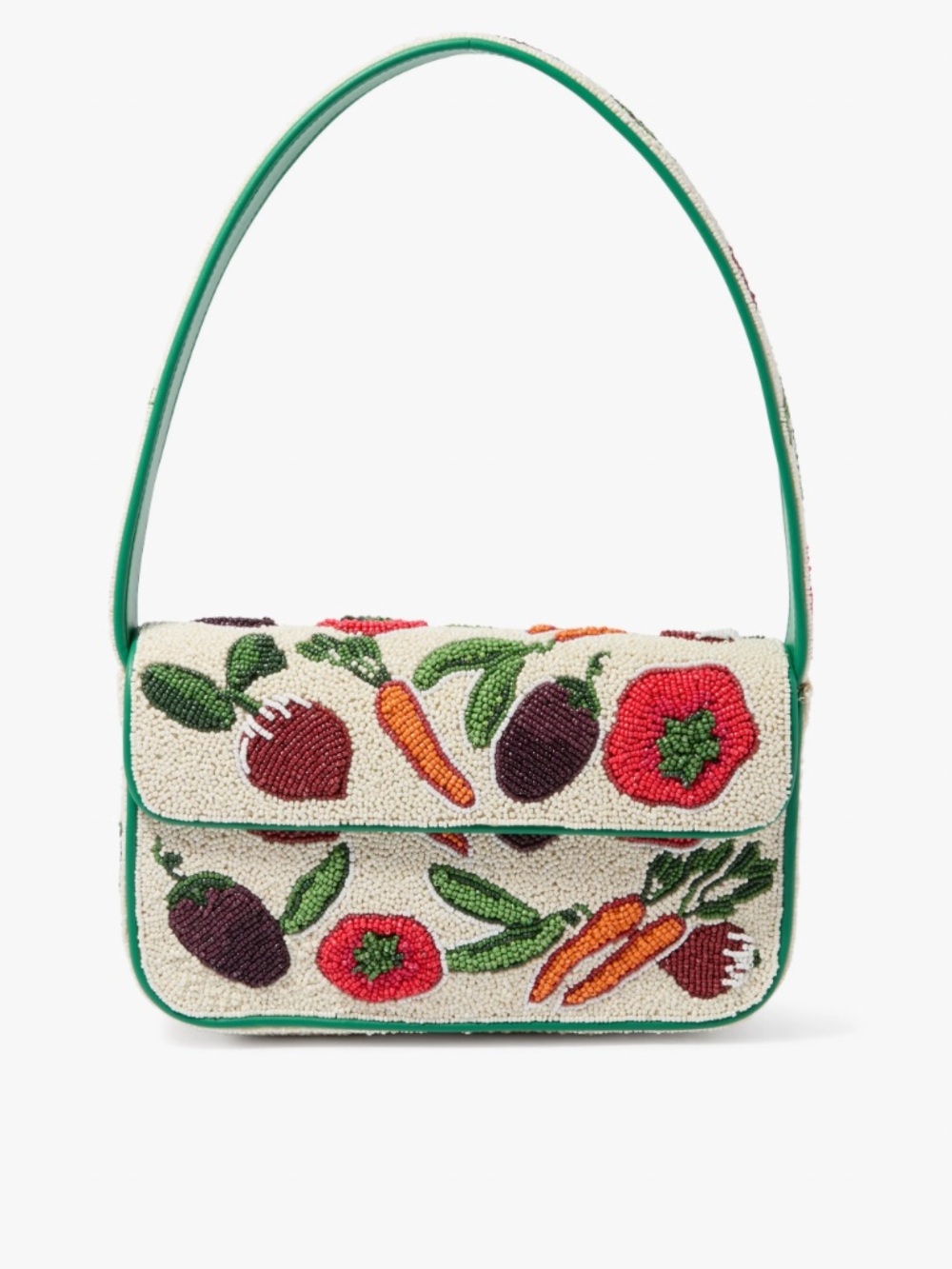 Staud Beaded Vegetable Embroidered Tommy Bag